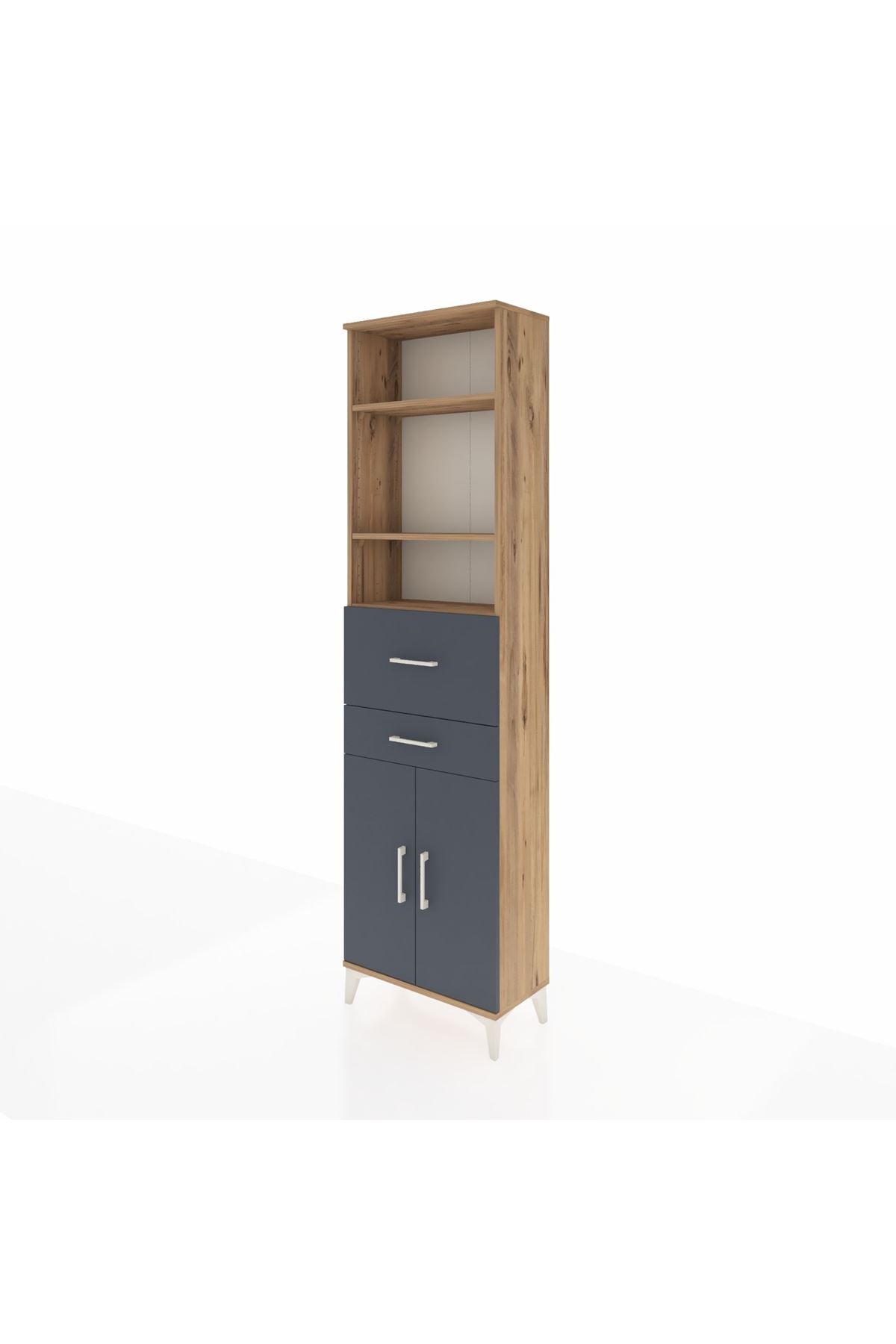 Arges Dolap 4 Raflı 2 Çekmeceli 2 Kapaklı 60x30x221 - S29M222V8A