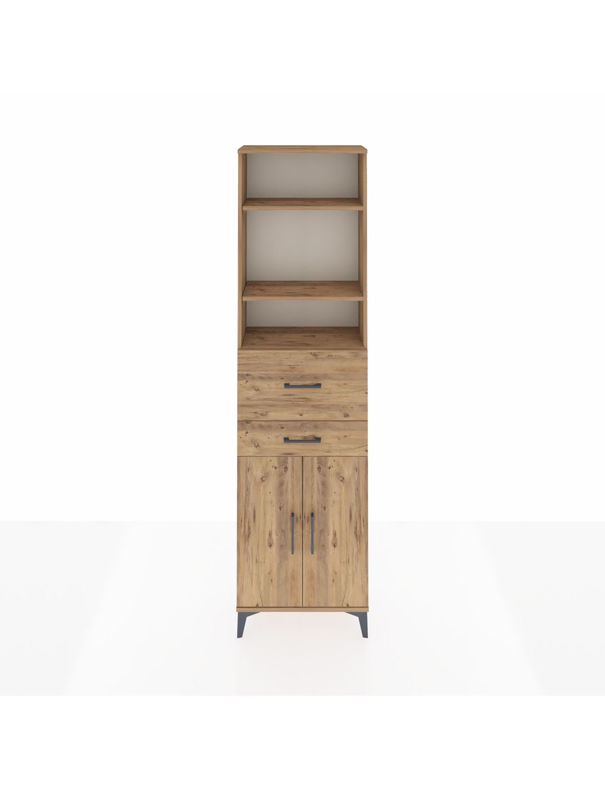 Arges Dolap 4 Raflı 2 Çekmeceli 2 Kapaklı 60x30x221 - S29M222V9A