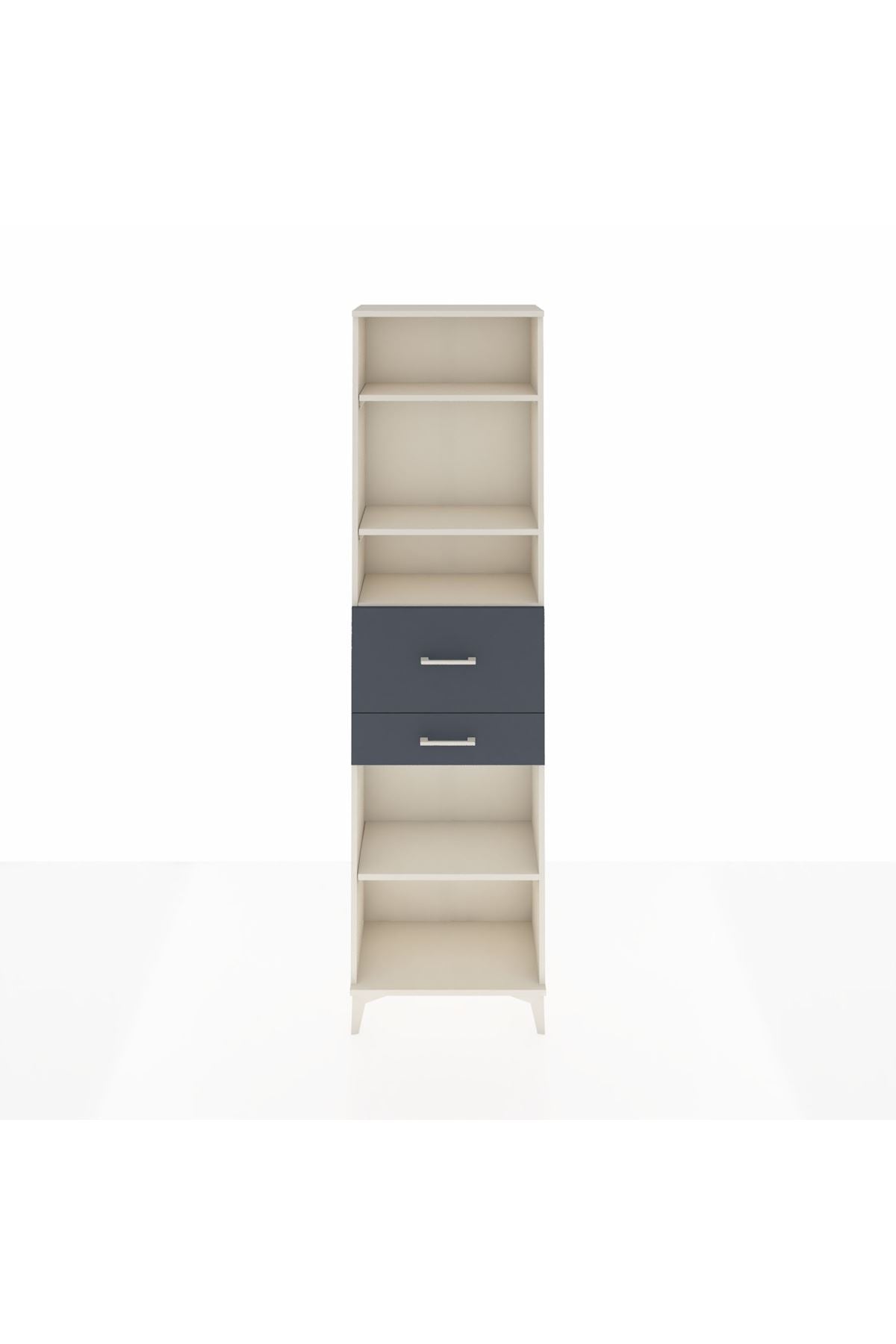Arges Dolap 4 Raflı 2 Çekmeceli 60x30x221 - S29M223V2A