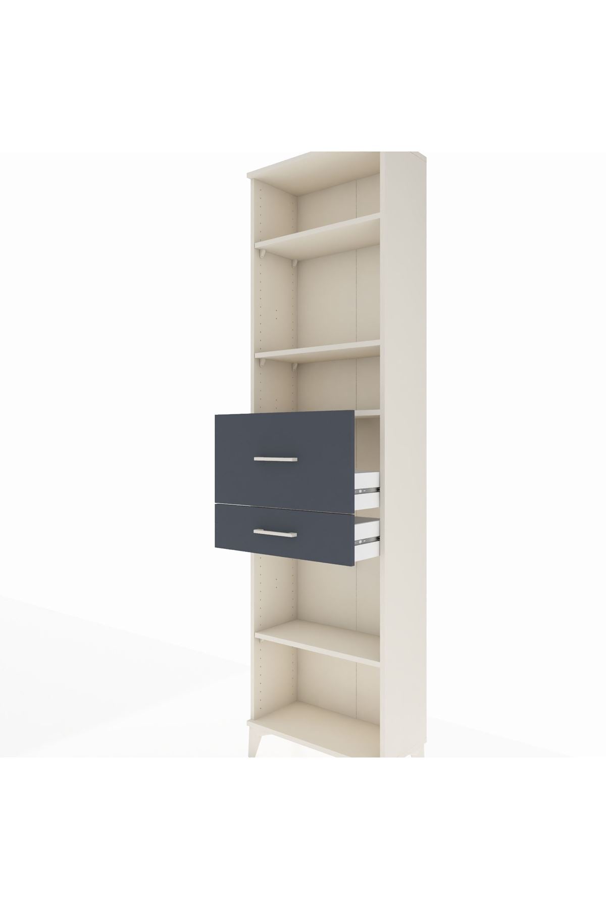 Arges Dolap 4 Raflı 2 Çekmeceli 60x30x221 - S29M223V2A