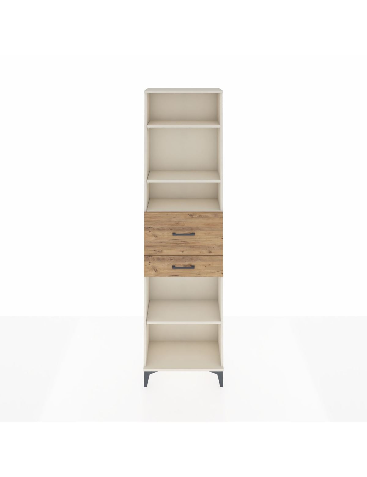 Arges Dolap 4 Raflı 2 Çekmeceli 60x30x221 - S29M223V3A