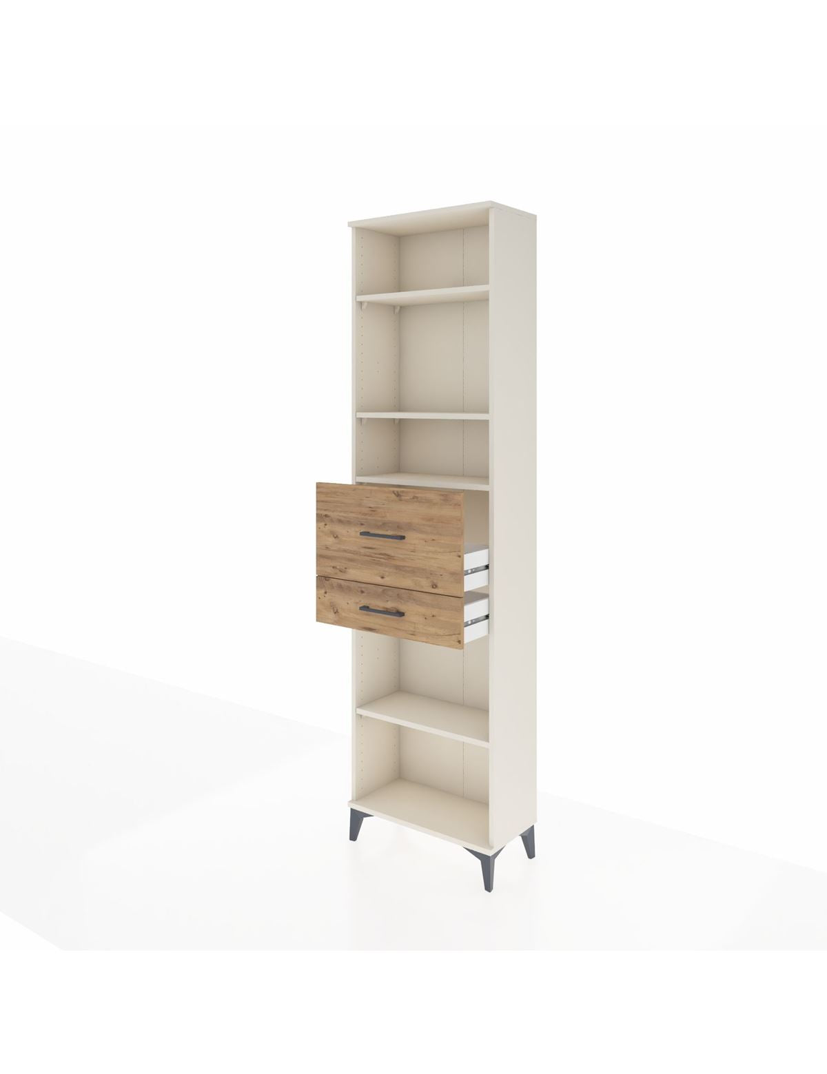 Arges Dolap 4 Raflı 2 Çekmeceli 60x30x221 - S29M223V3A