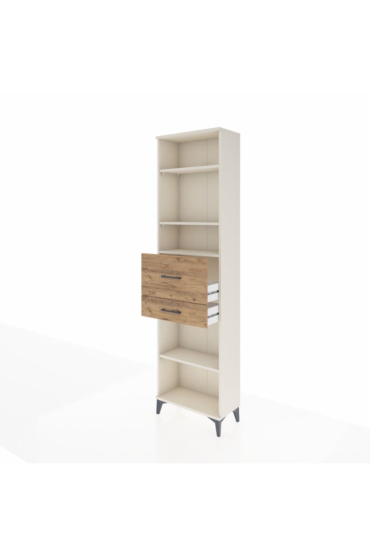 Arges Dolap 4 Raflı 2 Çekmeceli 60x30x221 - S29M223V3A