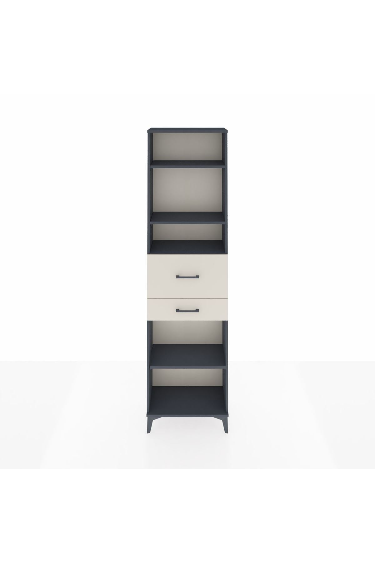 Arges Dolap 4 Raflı 2 Çekmeceli 60x30x221 - S29M223V4A