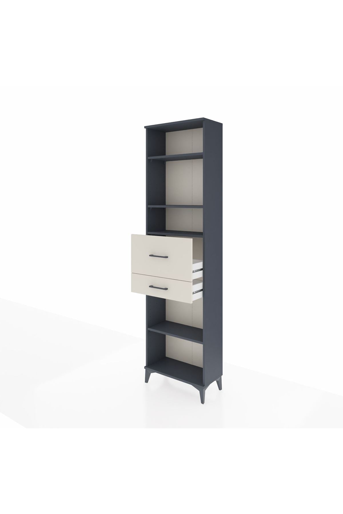 Arges Dolap 4 Raflı 2 Çekmeceli 60x30x221 - S29M223V4A