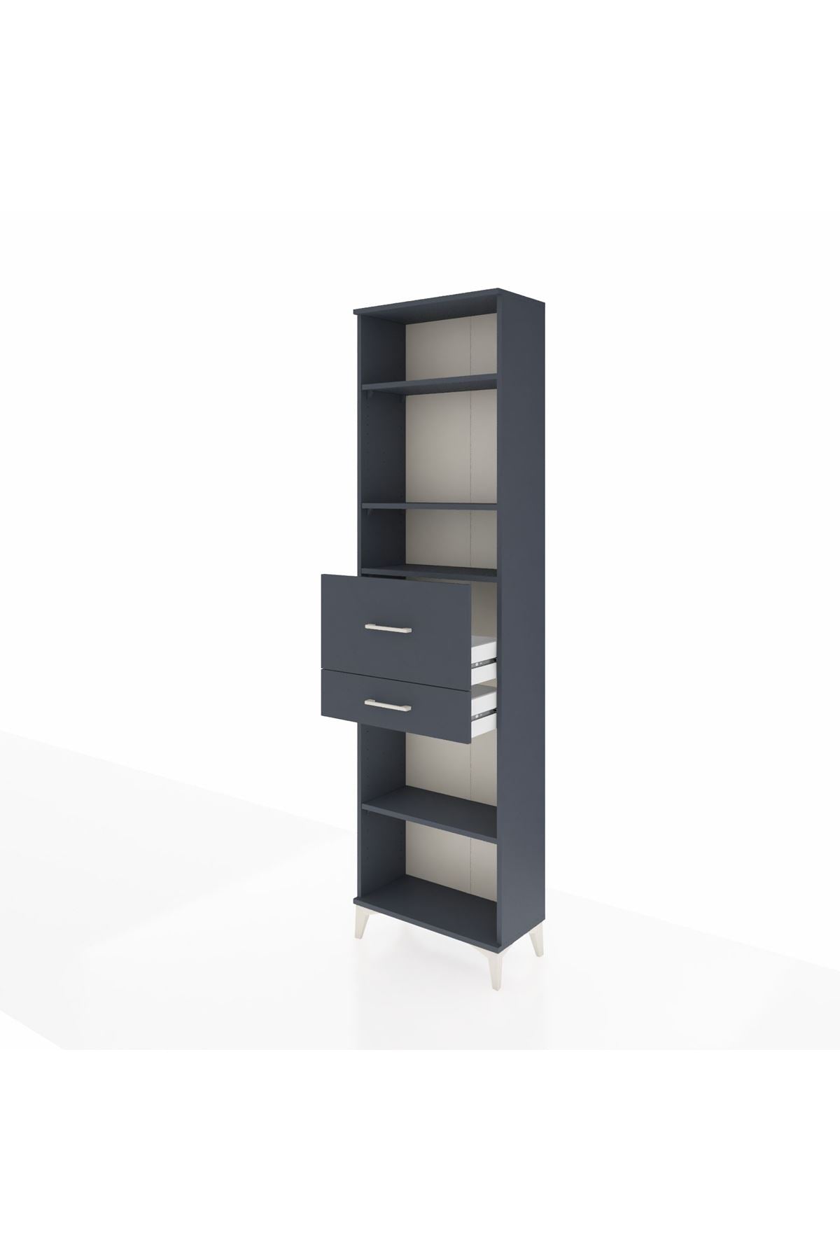 Arges Dolap 4 Raflı 2 Çekmeceli 60x30x221 - S29M223V5A