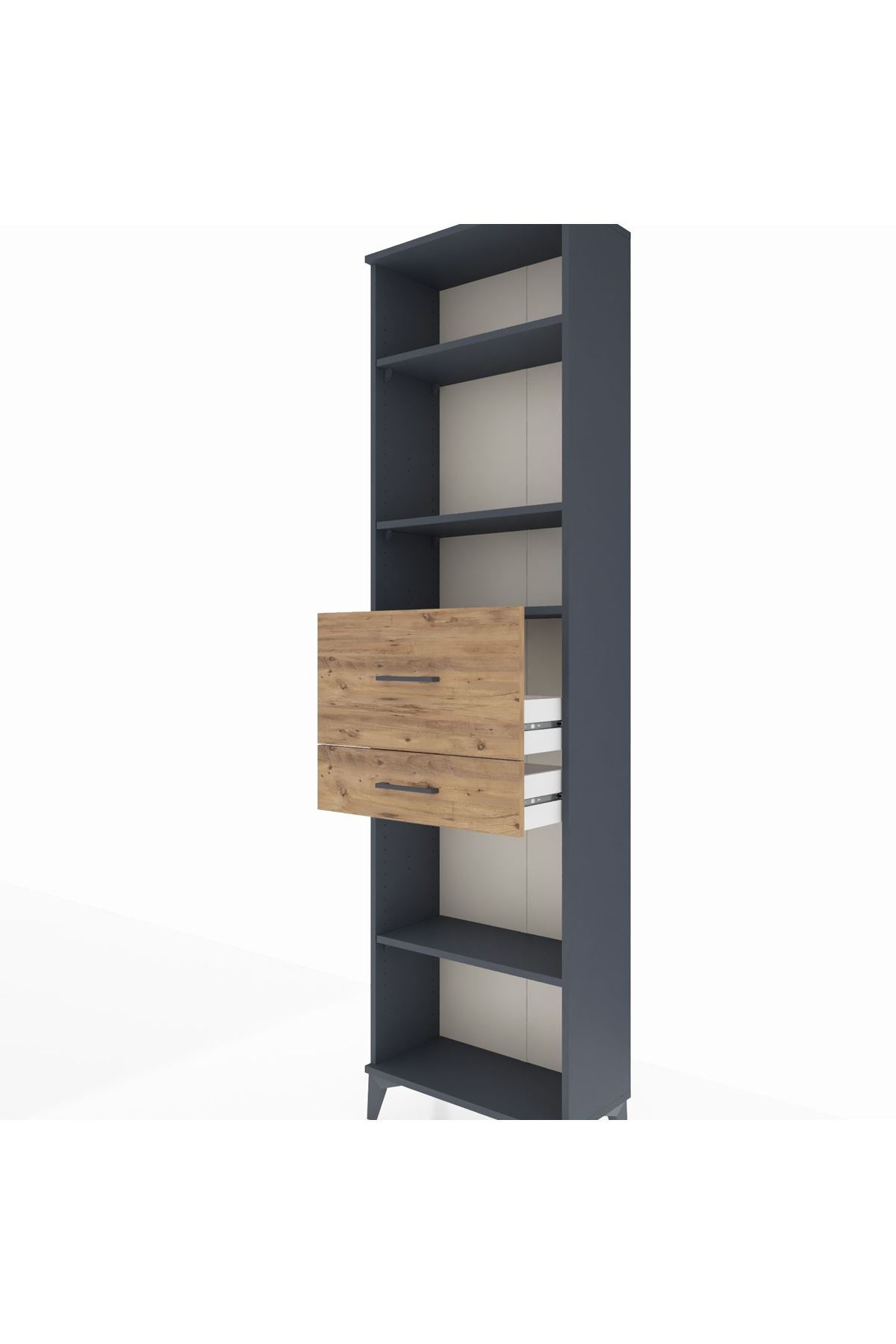 Arges Dolap 4 Raflı 2 Çekmeceli 60x30x221 - S29M223V6A