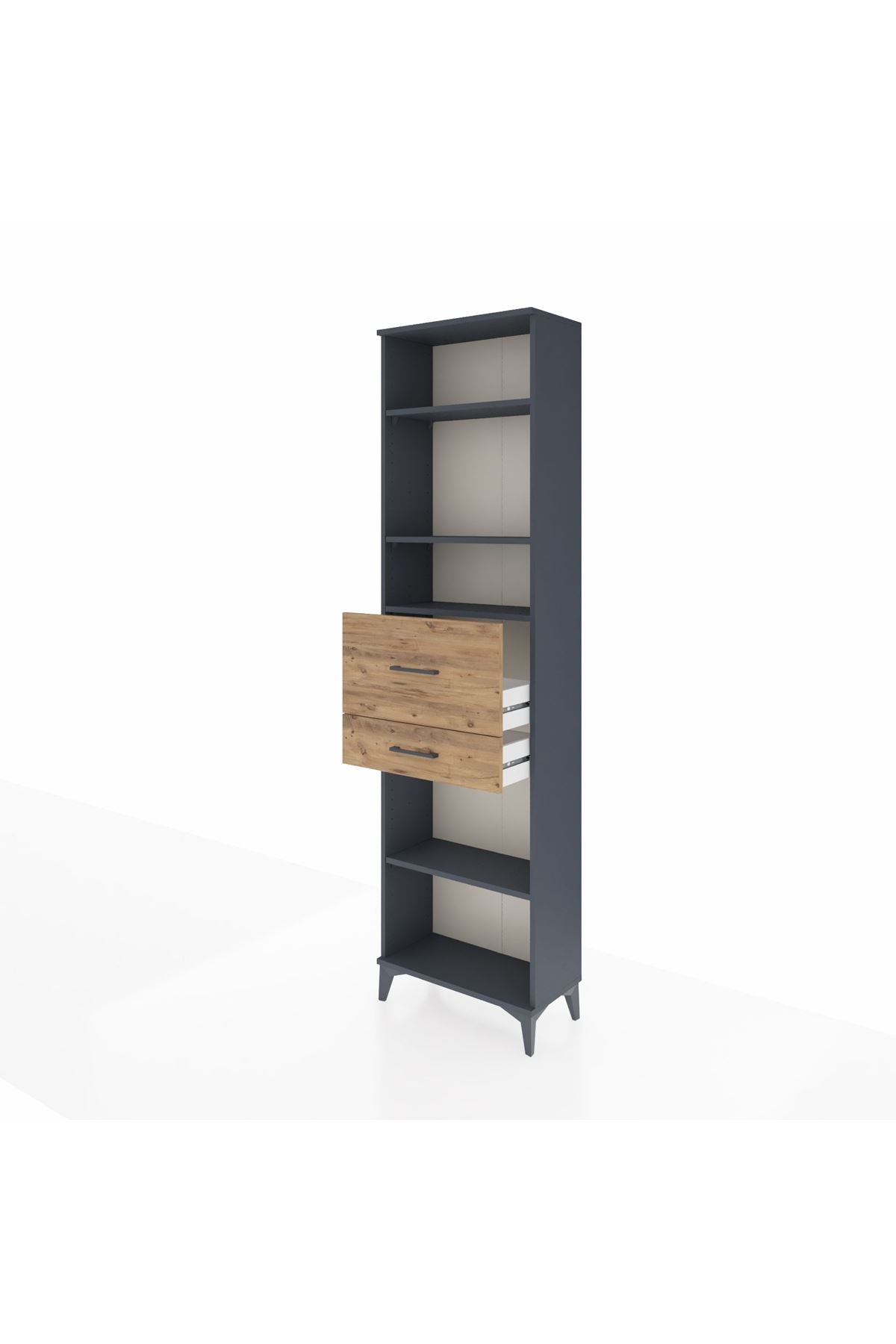 Arges Dolap 4 Raflı 2 Çekmeceli 60x30x221 - S29M223V6A