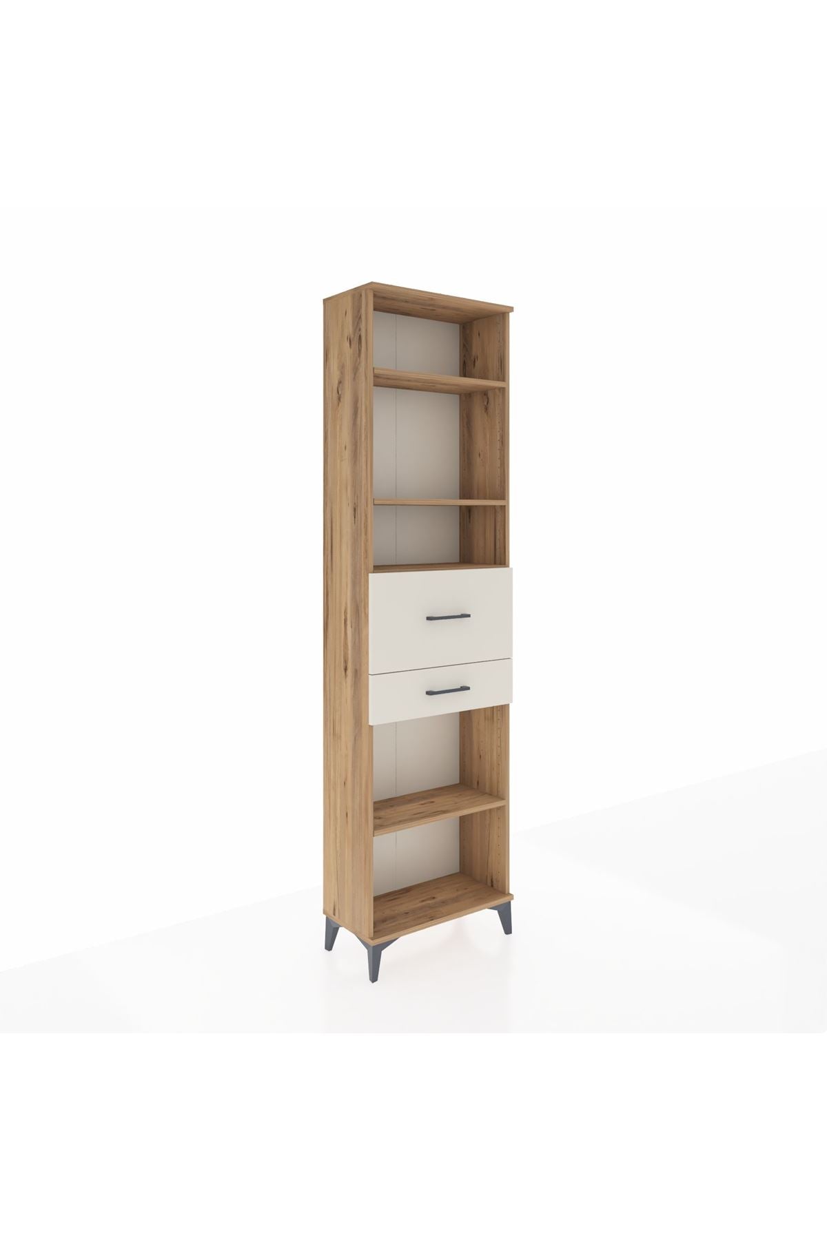 Arges Dolap 4 Raflı 2 Çekmeceli 60x30x221 - S29M223V7A
