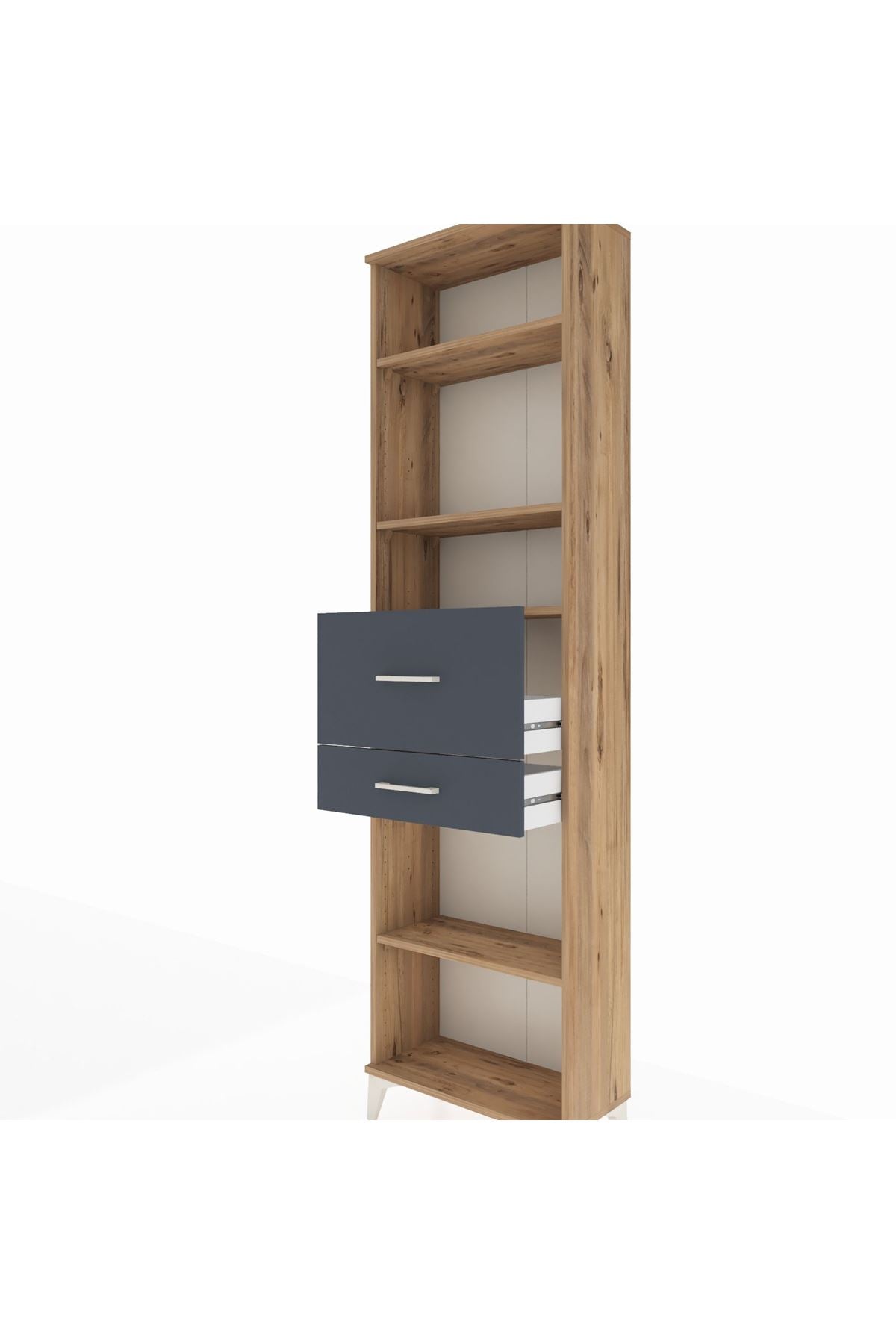 Arges Dolap 4 Raflı 2 Çekmeceli 60x30x221 - S29M223V8A