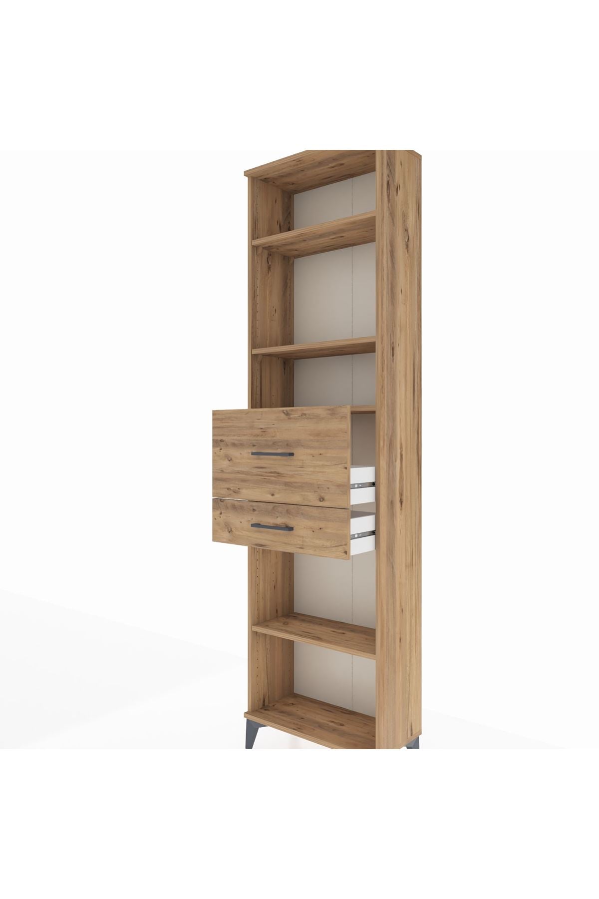 Arges Dolap 4 Raflı 2 Çekmeceli 60x30x221 - S29M223V9A