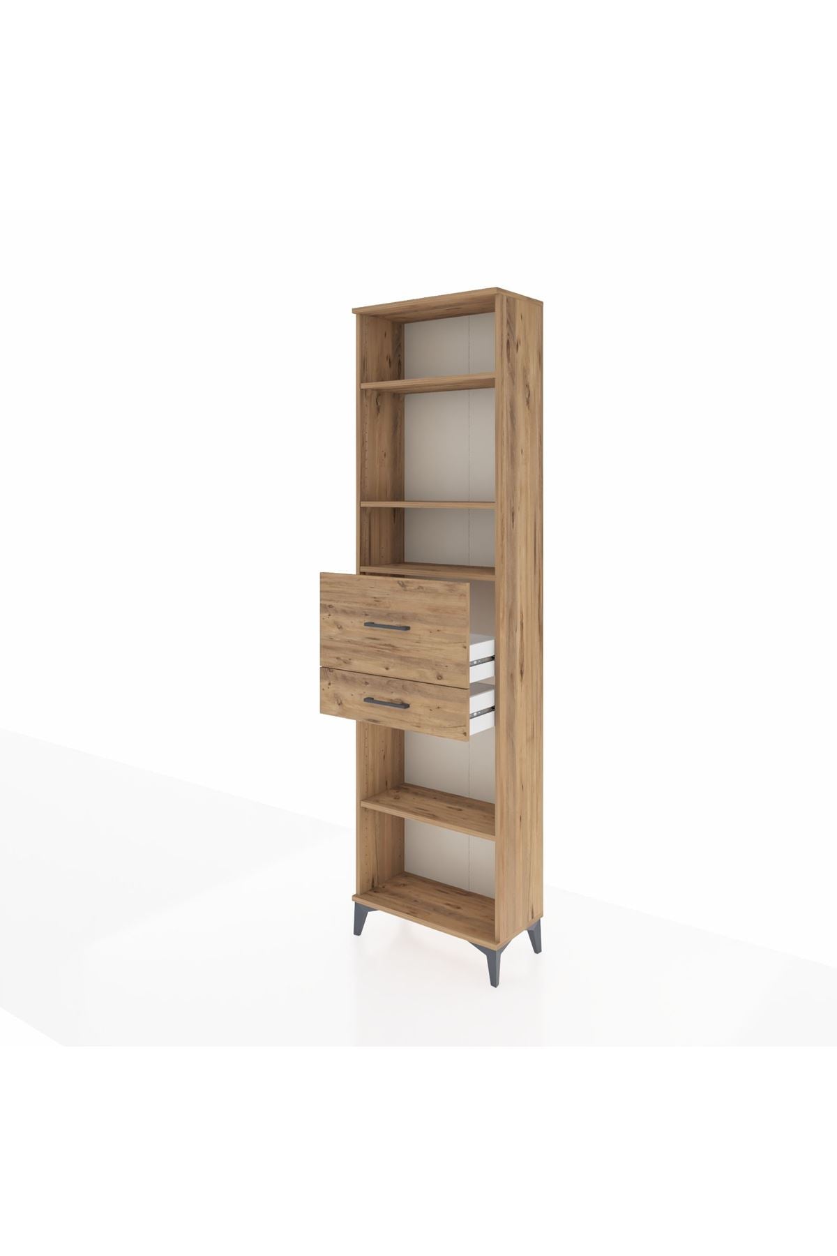 Arges Dolap 4 Raflı 2 Çekmeceli 60x30x221 - S29M223V9A