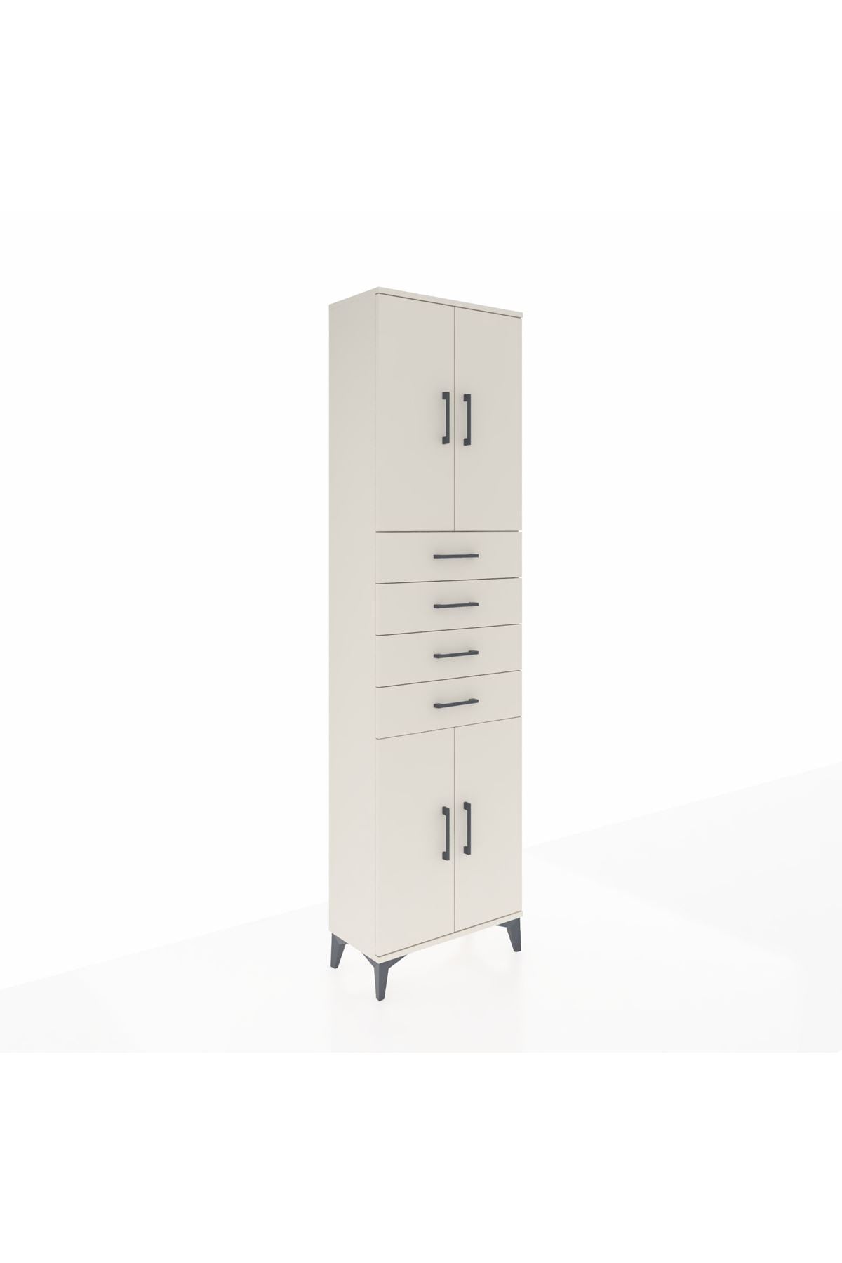 Arges Dolap 3 Raflı 4 Çekmeceli 4 Kapaklı 60x30x221 - S29M224V1A