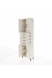 Arges Dolap 3 Raflı 4 Çekmeceli 4 Kapaklı 60x30x221 - S29M224V1A