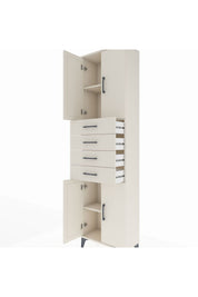 Arges Dolap 3 Raflı 4 Çekmeceli 4 Kapaklı 60x30x221 - S29M224V1A