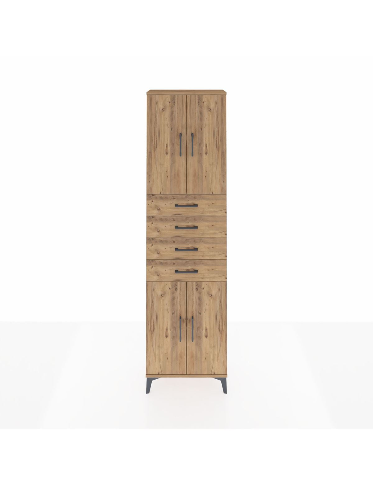 Arges Dolap 3 Raflı 4 Çekmeceli 4 Kapaklı 60x30x221 - S29M224V9A