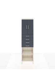 Arges Dolap 3 Raflı 4 Çekmeceli 2 Kapaklı 60x30x221 - S29M225V2A