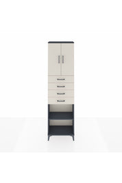 Arges Dolap 3 Raflı 4 Çekmeceli 2 Kapaklı 60x30x221 - S29M225V4A