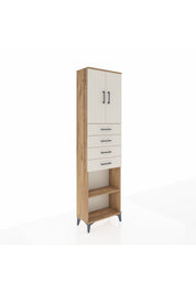 Arges Dolap 3 Raflı 4 Çekmeceli 2 Kapaklı 60x30x221 - S29M225V7A