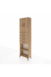 Arges Dolap 3 Raflı 4 Çekmeceli 2 Kapaklı 60x30x221 - S29M225V9A