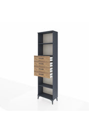 Arges Dolap 3 Raflı 4 Çekmeceli 60x30x221 - S29M227V6A
