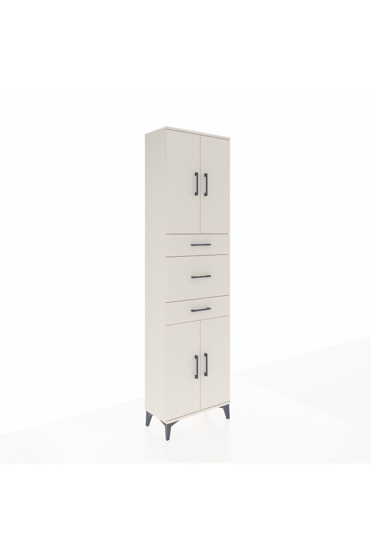 Arges Dolap 3 Raflı 3 Çekmeceli 4 Kapaklı 60x30x221 - S29M228V1A
