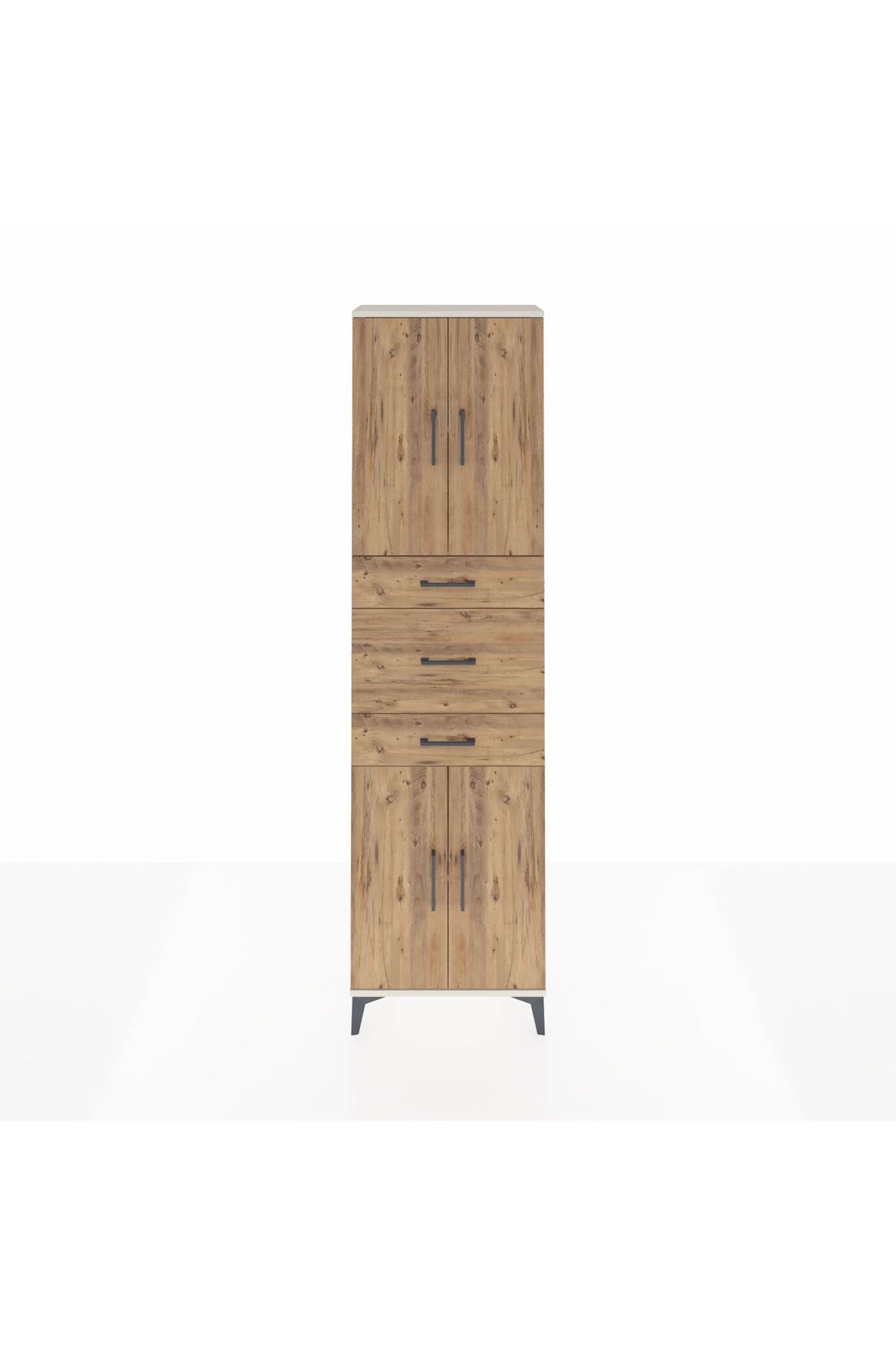 Arges Dolap 3 Raflı 3 Çekmeceli 4 Kapaklı 60x30x221 - S29M228V3A