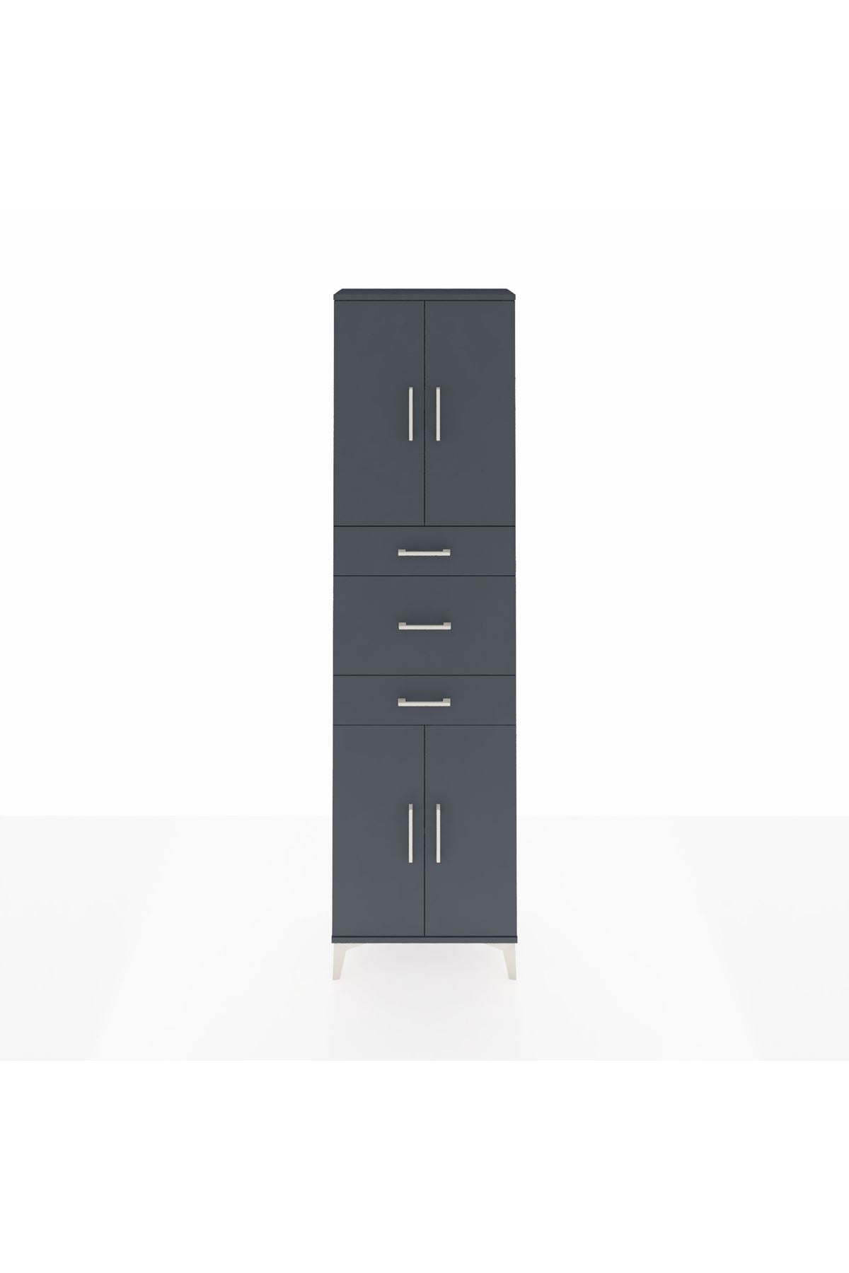 Arges Dolap 3 Raflı 3 Çekmeceli 4 Kapaklı 60x30x221 - S29M228V5A