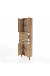 Arges Dolap 3 Raflı 3 Çekmeceli 4 Kapaklı 60x30x221 - S29M228V9A