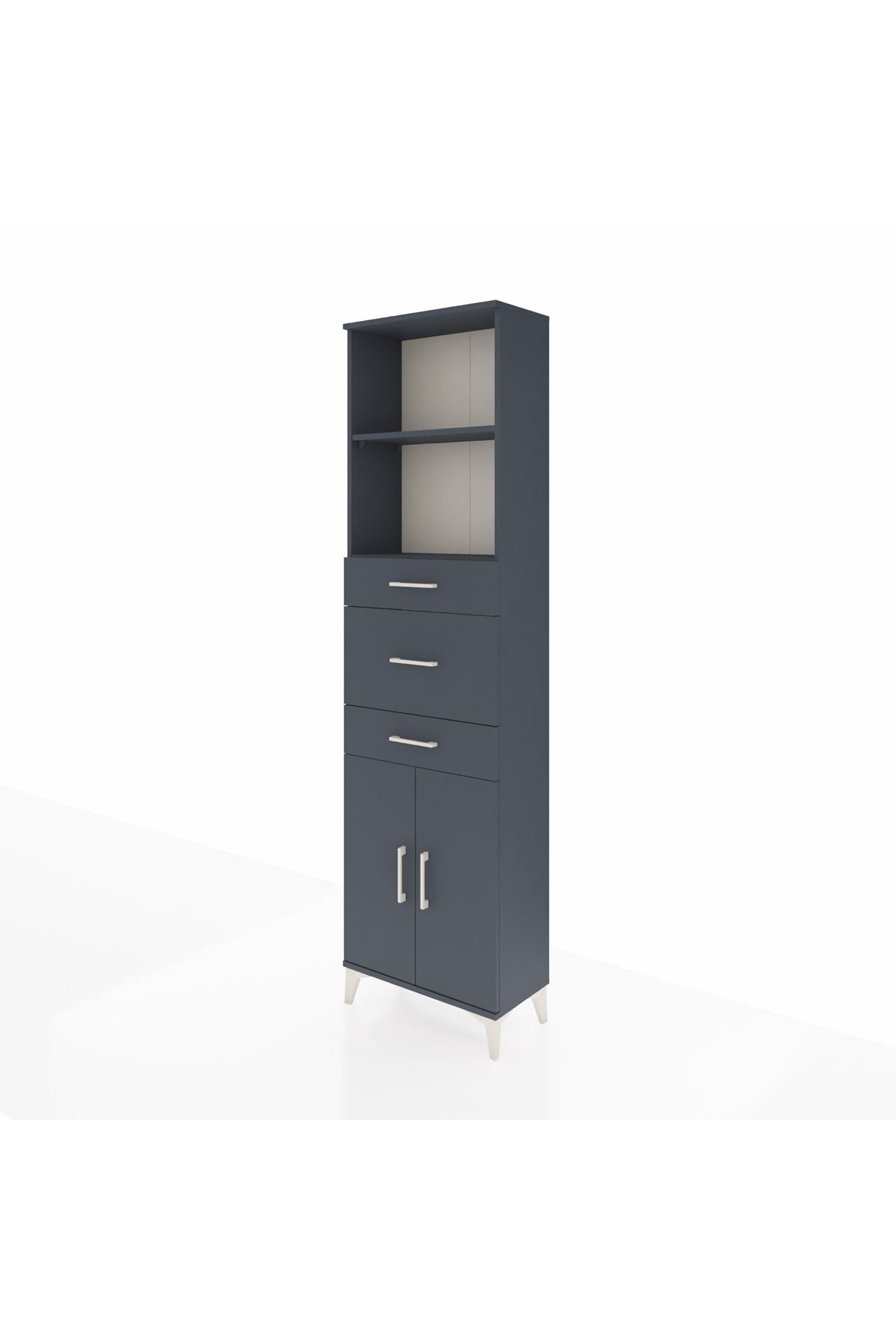 Arges Dolap 3 Raflı 3 Çekmeceli 2 Kapaklı 60x30x221 - S29M229V5A