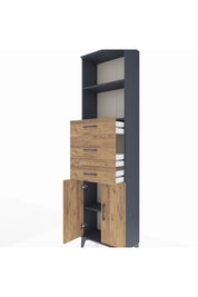 Arges Dolap 3 Raflı 3 Çekmeceli 2 Kapaklı 60x30x221 - S29M229V6A