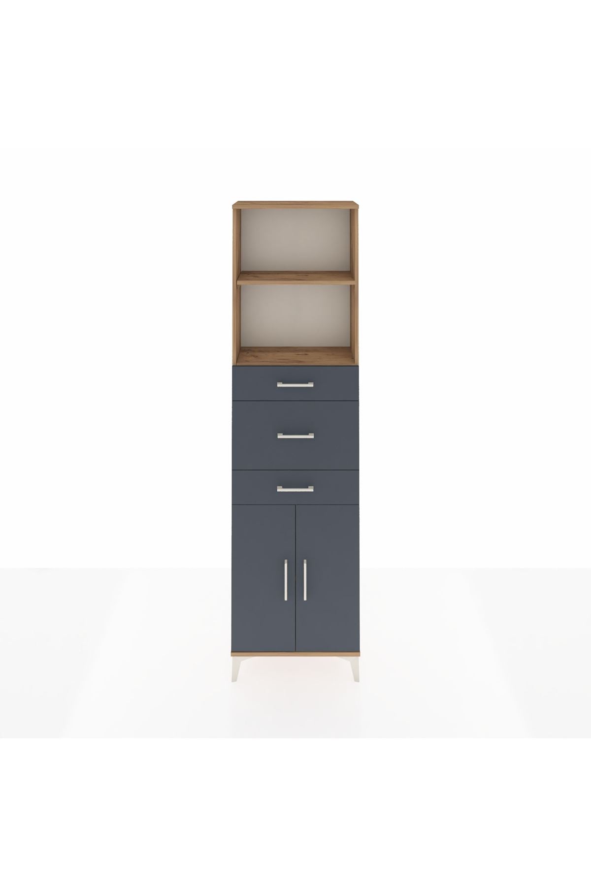 Arges Dolap 3 Raflı 3 Çekmeceli 2 Kapaklı 60x30x221 - S29M229V8A