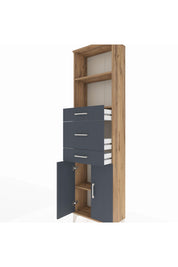 Arges Dolap 3 Raflı 3 Çekmeceli 2 Kapaklı 60x30x221 - S29M229V8A
