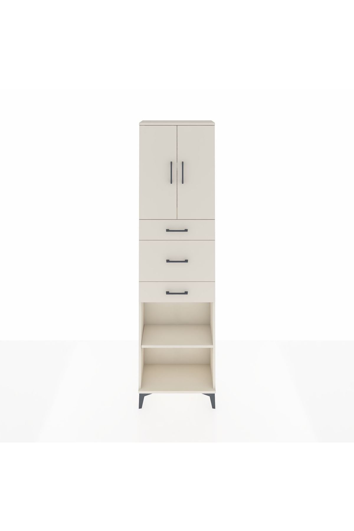 Arges Dolap 3 Raflı 3 Çekmeceli 2 Kapaklı 60x30x221 - S29M230V1A