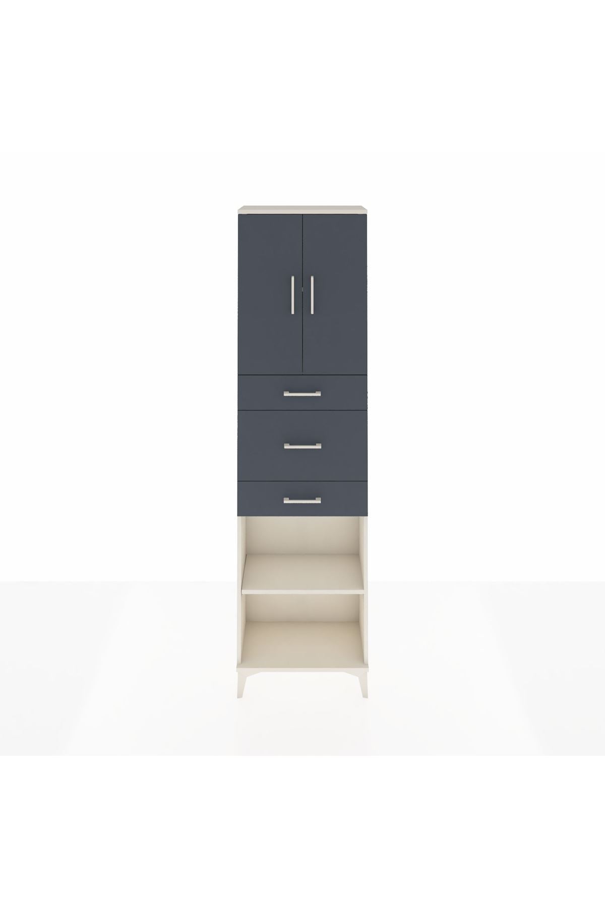 Arges Dolap 3 Raflı 3 Çekmeceli 2 Kapaklı 60x30x221 - S29M230V2A