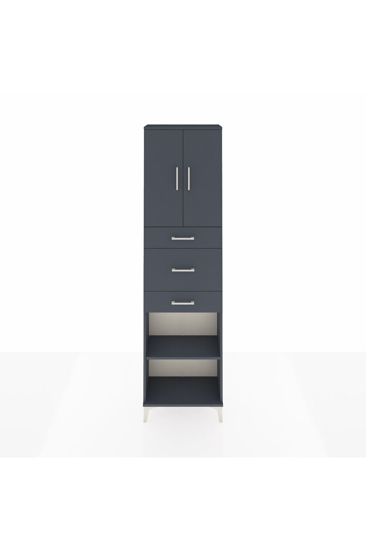 Arges Dolap 3 Raflı 3 Çekmeceli 2 Kapaklı 60x30x221 - S29M230V5A
