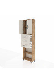 Arges Dolap 3 Raflı 3 Çekmeceli 2 Kapaklı 60x30x221 - S29M230V7A