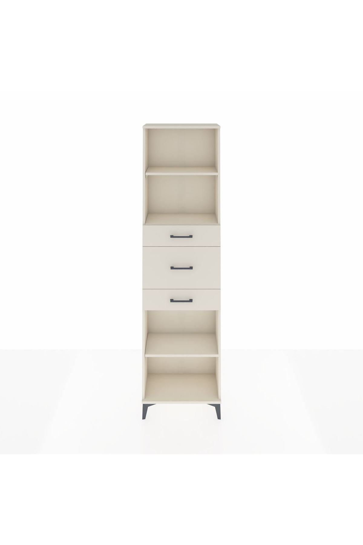 Arges Dolap 3 Raflı 3 Çekmeceli 60x30x221 - S29M231V1A