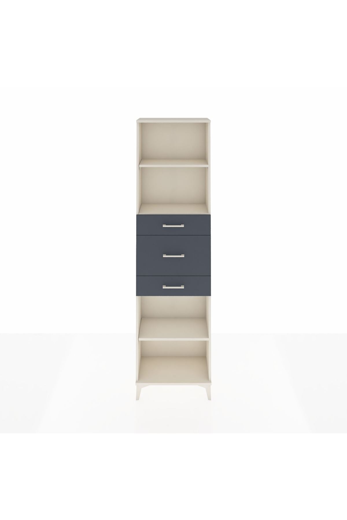 Arges Dolap 3 Raflı 3 Çekmeceli 60x30x221 - S29M231V2A