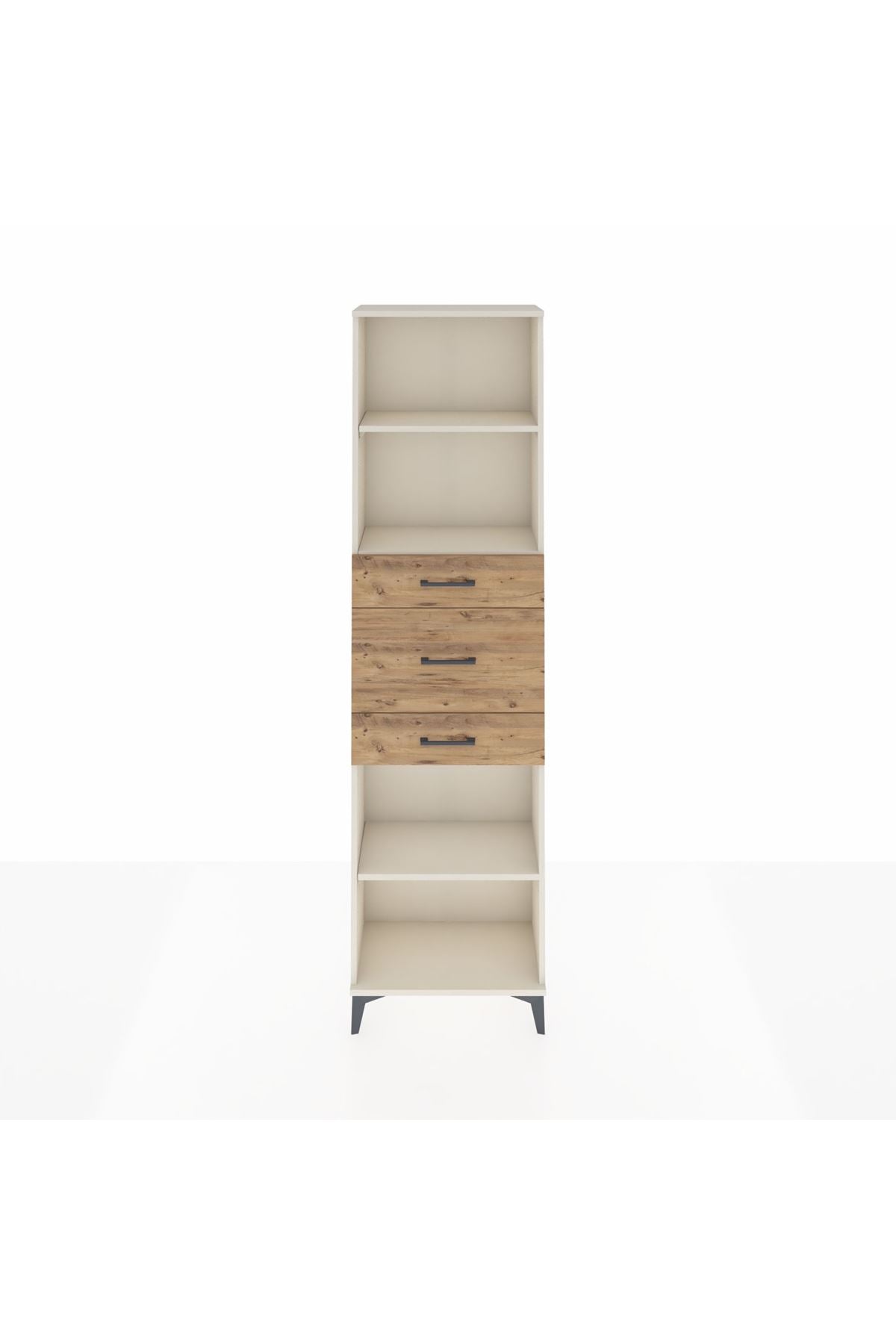Arges Dolap 3 Raflı 3 Çekmeceli 60x30x221 - S29M231V3A