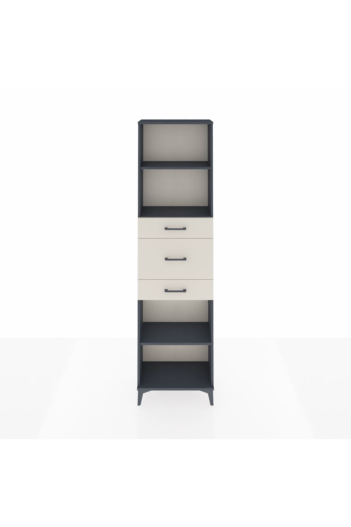 Arges Dolap 3 Raflı 3 Çekmeceli 60x30x221 - S29M231V4A