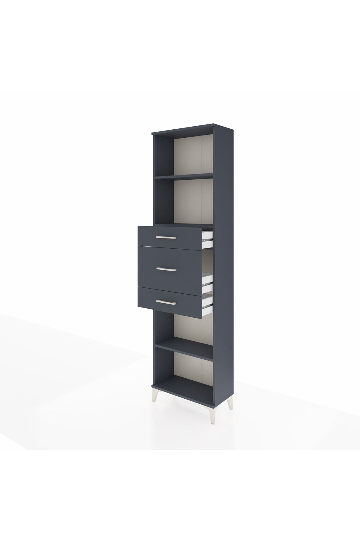 Arges Dolap 3 Raflı 3 Çekmeceli 60x30x221 - S29M231V5A
