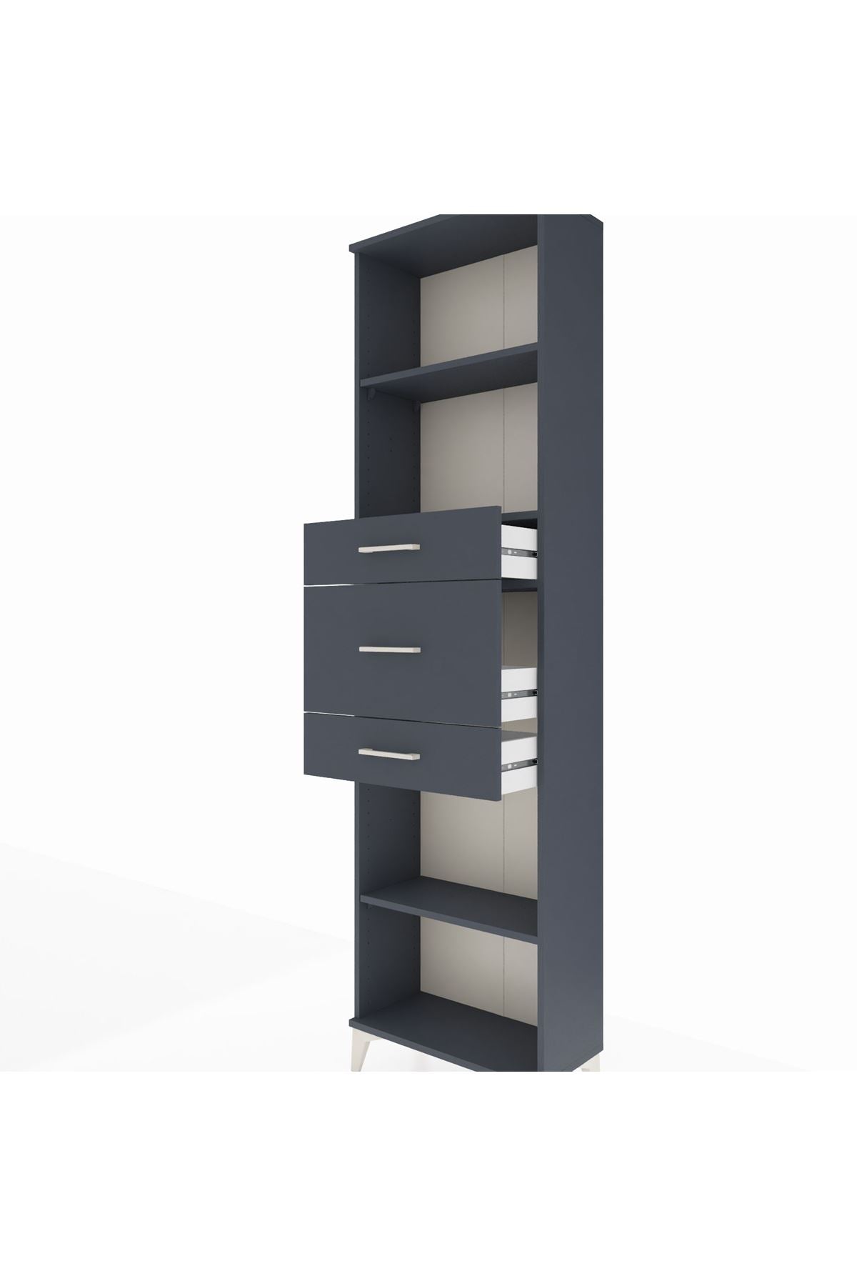 Arges Dolap 3 Raflı 3 Çekmeceli 60x30x221 - S29M231V5A