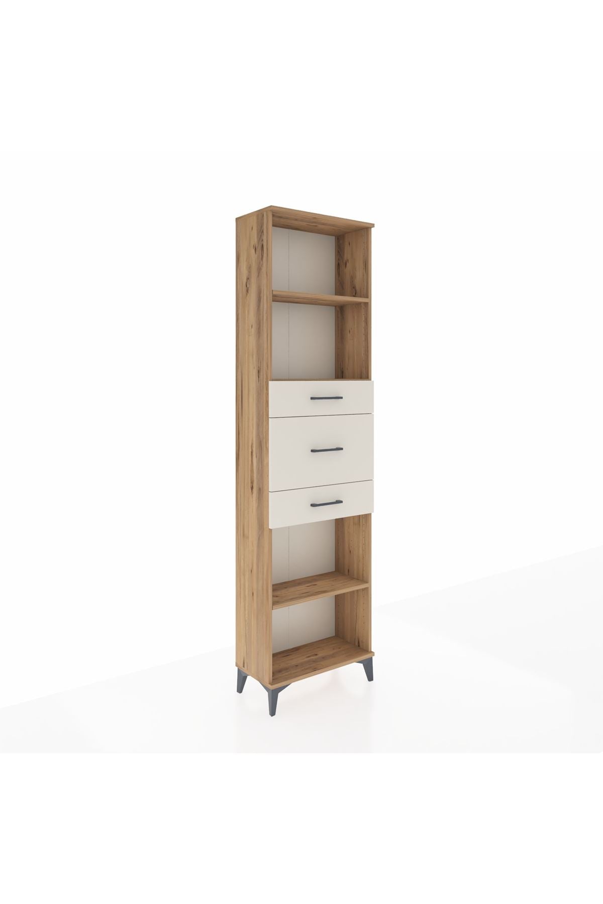 Arges Dolap 3 Raflı 3 Çekmeceli 60x30x221 - S29M231V7A