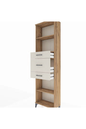 Arges Dolap 3 Raflı 3 Çekmeceli 60x30x221 - S29M231V7A
