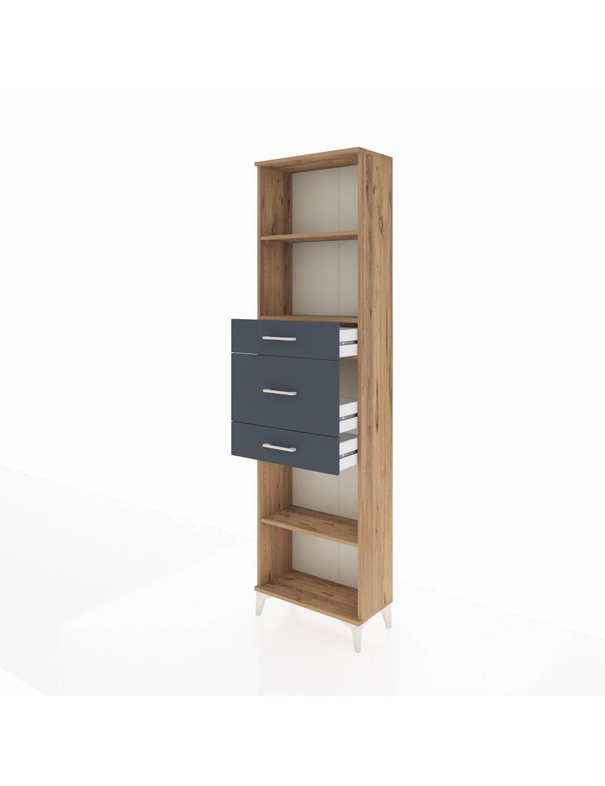 Arges Dolap 3 Raflı 3 Çekmeceli 60x30x221 - S29M231V8A