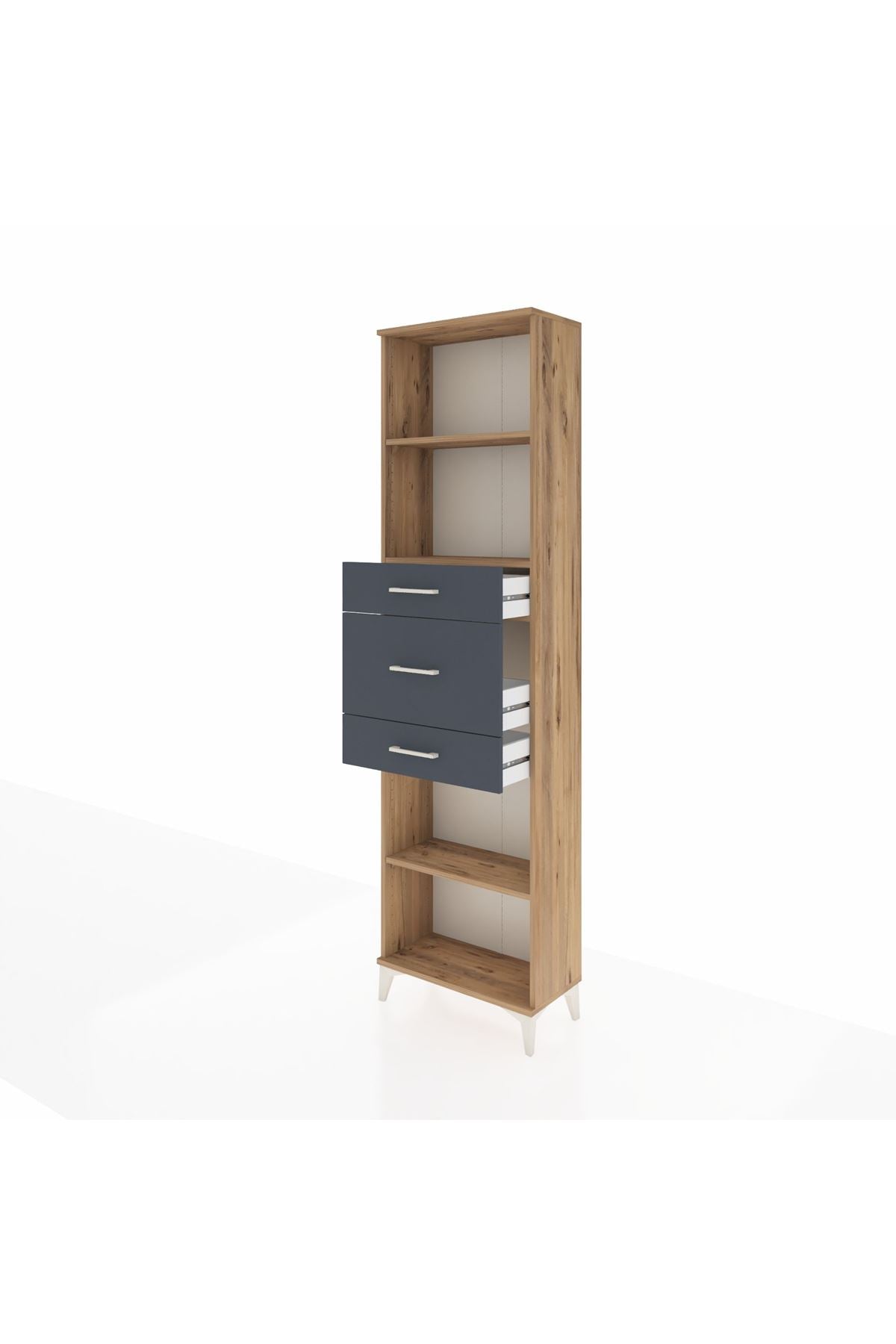 Arges Dolap 3 Raflı 3 Çekmeceli 60x30x221 - S29M231V8A