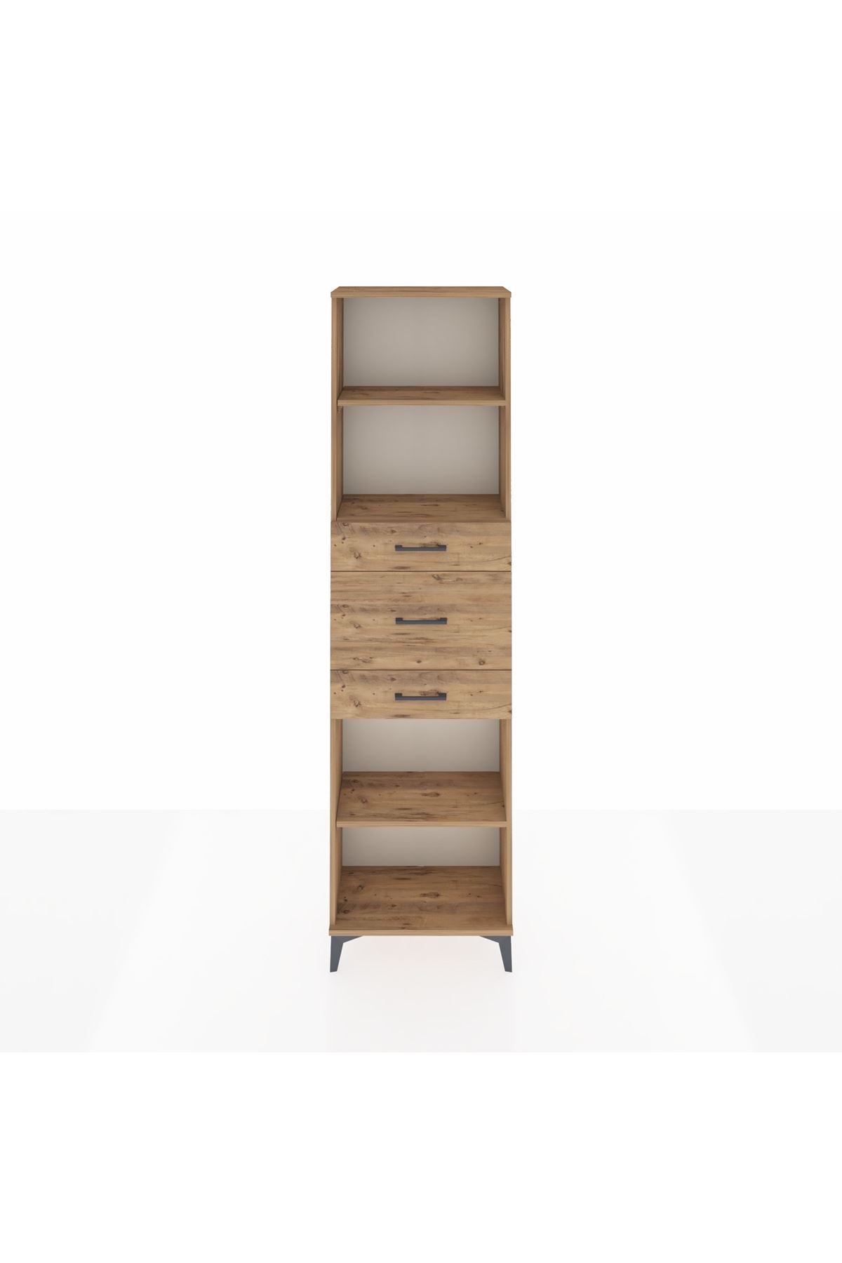 Arges Dolap 3 Raflı 3 Çekmeceli 60x30x221 - S29M231V9A