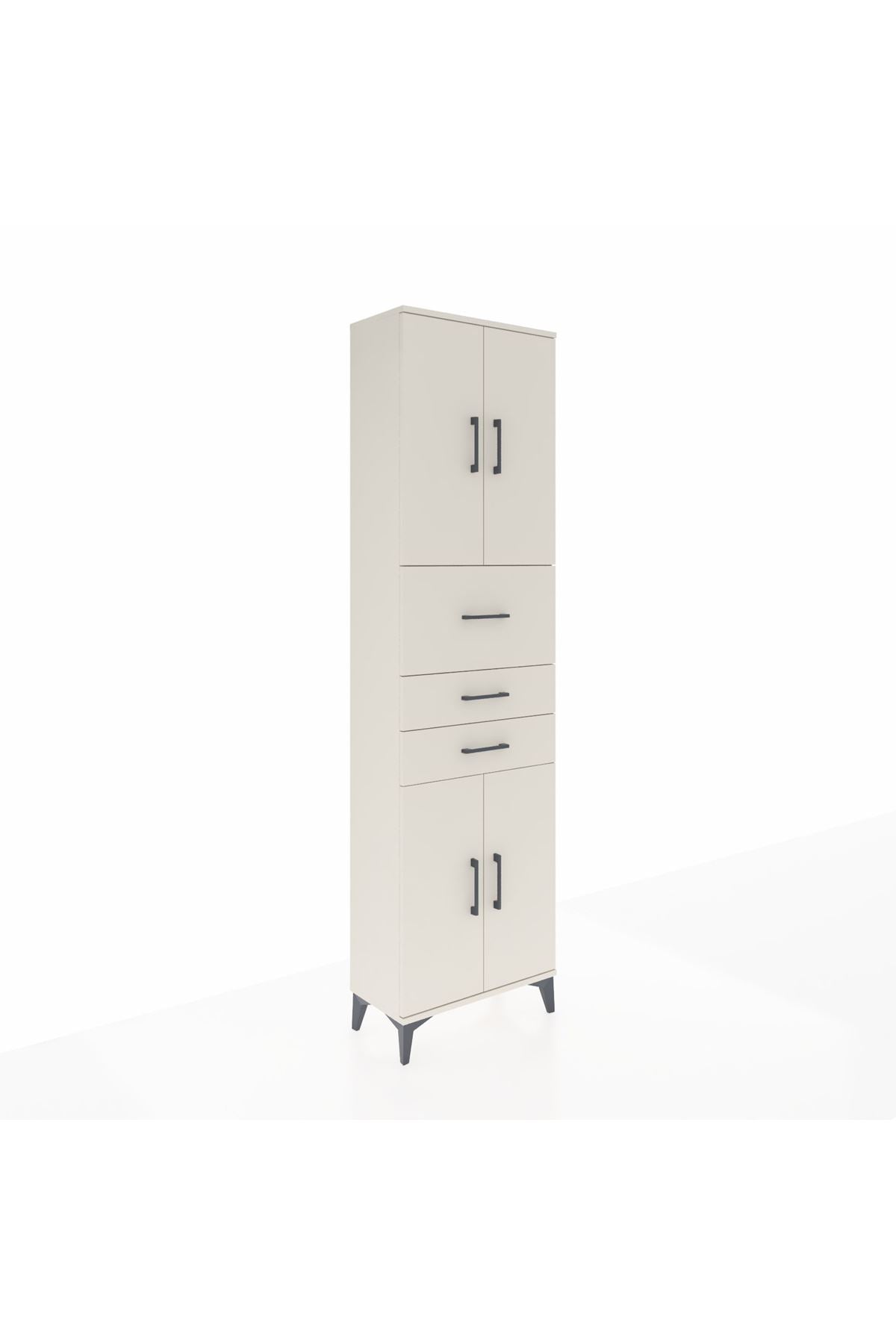 Arges Dolap 3 Raflı 3 Çekmeceli 4 Kapaklı 60x30x221 - S29M232V1A