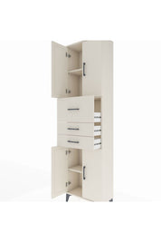 Arges Dolap 3 Raflı 3 Çekmeceli 4 Kapaklı 60x30x221 - S29M232V1A